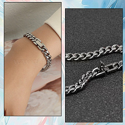 6個 3スタイル 304ステンレススチール 折りたたみ式留め具  オーバル  ステンレス鋼色  18~22x6.5~7.5x3mm  穴：2.5~4x2.5~4mm  2個/スタイル&nbsp;STAS-BBC0007-55