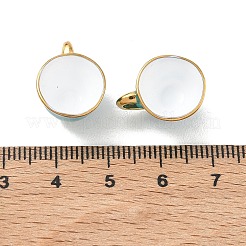 304ステンレススチールエナメルペンダント  カップチャーム  イオンプレーティング（ip）  18KGP本金メッキ  ブルー  10x17x13mm  穴：4.5x3.5mm&nbsp;STAS-L316-16G-02