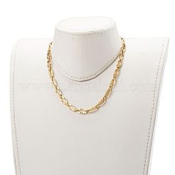 304 Stainless Steel Oval Link Chain Necklaces&nbsp;NJEW-JN03417-01