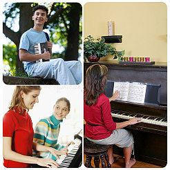 PP Plastic 6-Pages Piano Sheet Music Folder&nbsp;AJEW-WH0609-433