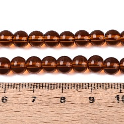 透明ガラスビーズ連売り  ラウンド  ミックスカラー  6~6.5mm  穴：1.4mm  約67~70個/連  14.76インチ〜15.16インチ（37.5~38.5cm）&nbsp;GLAA-T032-T6mm-M
