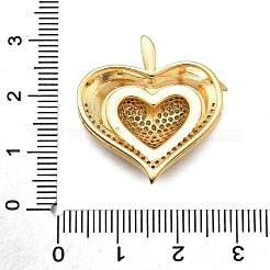 Brass Micro Pave Cubic Zirconia Pendants&nbsp;KK-K401-03G-02