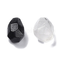 ナチュラルブラックルチルクォーツビーズ  穴なし/ドリルなし  多面カット  ナゲット  15~19x13~15x12~15mm&nbsp;G-F747-03B