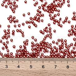TOHOラウンドシードビーズ  日本製シードビーズ  （25b）シルバーの裏地付きサイアムルビー  11/0  2.2mm  穴：0.8mm  約50000個/ポンド&nbsp;SEED-TR11-0025B