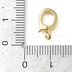 925スターリングシルバーペンダントベイル  ゴールドカラー  13x7.5x2mm  穴：3mm&nbsp;LS-STER-NH0001-067B-G