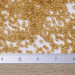 MIYUKIデリカビーズ  シリンダー  日本製シードビーズ  11/0  （db0119)透明蜂蜜光沢  1.3x1.6mm  穴：0.8mm  約20000個/袋  100 G /袋&nbsp;SEED-J020-DB0119