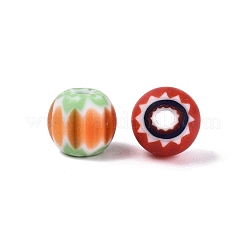 Handmade Millefiori Glass Round Beads&nbsp;LA-N002-10
