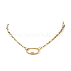 304 Stainless Steel Mother-Son Chain/Figaro Chain Necklaces for Women&nbsp;NJEW-JN06451