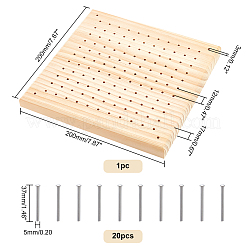 Wood Crochet Blocking Board&nbsp;AJEW-PH0007-12