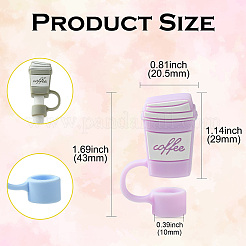 11Pcs 11 Colors Silicone Straw Cap&nbsp;SIL-CJ0002-84
