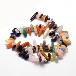 Natural Mixed Stone Nuggets Beads Strands&nbsp;G-E271-28