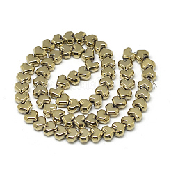 Electroplate Non-magnetic Synthetic Hematite Beads Strands&nbsp;G-T057-10G