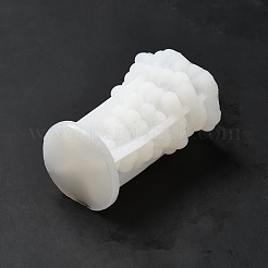 3dクリスマスツリーDIYキャンドルシリコンモールド  クリスマスツリーの香りのキャンドル作りに  ホワイト  7x6.5x10.8cm  内径：6.1x10のCM&nbsp;CAND-B002-13A