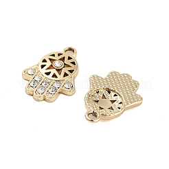 UV Plating Alloy Rhinestone Pendants&nbsp;ALRI-N058-04KCG
