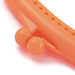 バッグクラフトテーラー裁縫用品プラスチック製がま口金具  オレンジ  49x90x12mm&nbsp;FIND-XCP0003-07