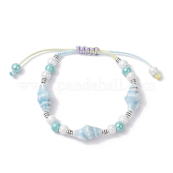 3Pcs 3 Colors Handmade Porcelain Beaded Bracelets&nbsp;BJEW-JB12473
