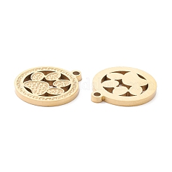 PVD Vacuum Plating 304 Stainless Steel Pendant Cabochon Settings for Enamel&nbsp;STAS-P295-18G
