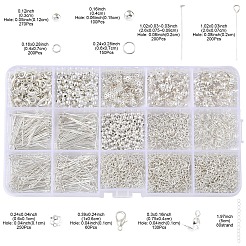 Alloy Lobster Claw Clasps & Iron Bead Tips & Eye Pin & Bead Caps & Spacer Beads & Open Jump Rings Findings Kits&nbsp;FIND-YW0008-89