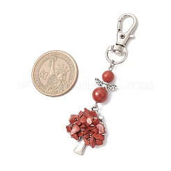 Chakra Tree of Life Natural & Synthetic Gemstone Pendant Decorations&nbsp;HJEW-JM03731