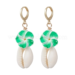 Polymer Clay 3D Flower Hoop Earrings&nbsp;EJEW-JE06968