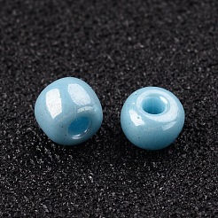 6/0 ガラスシードビーズ  不透明な色の光沢の  ラウンド  丸い穴  ミックスカラー  6/0  4mm  穴：1.5mm  約500個/50g  50 G /袋  18袋/2ポンド&nbsp;SEED-US0003-4mm-OL