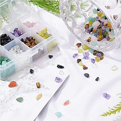 Natural Gemstone and Glass Chip Beads Sets&nbsp;G-NB0001-51