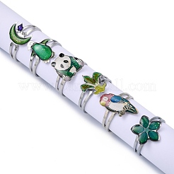 Adjustable Iron Changing Mood Rings&nbsp;RJEW-Q151-02-B