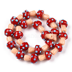 Handmade Lampwork Beads Strands&nbsp;LAMP-N024-09J