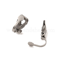 304ステンレススチール製クリップオンイヤリング金具  ステンレス鋼色  12.5x6x8.5mm&nbsp;STAS-H230-30P