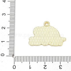 テニス合金エナメルペンダント  ゴールドカラー  ワードテニスチャムズ  18x25x1mm  穴：1.8mm&nbsp;AL-CBA292F-02D-G