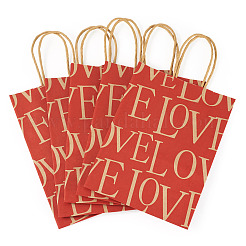 10Pcs Valentine's Day Paper Bags&nbsp;CARB-TADJ0001-01E