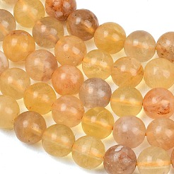 Natural Yellow Fluorite Beads Strands&nbsp;G-K340-A03-02A