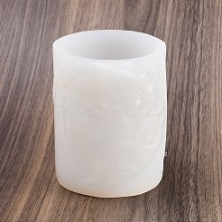 DIYキャンドルシリコンモールド  キャンドル作り用  コラム  ホワイト  80x83x98mm  内径：61x65mm&nbsp;SIMO-P014-04C