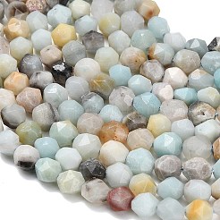 Natural Flower Amazonite Beads Strands&nbsp;G-F826-D01-01