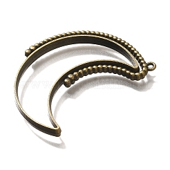 Alloy Open Back Bezel Pendants&nbsp;PALLOY-I223-04AB