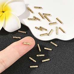 シェグレイスの真鍮ビーズ  テクスチャードチューブビーズ  カドミウムフリー＆ニッケルフリー＆鉛フリー  18KGP本金メッキ  8x2mm  穴：1.5mm&nbsp;XGRPCH188-207G