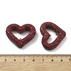 Heart Shape Polymer Clay Rhinestone Beads&nbsp;CLAY-NH0001-09A-03