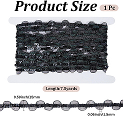 7.5 Yards Polyester Lace Ribbons&nbsp;SRIB-CY0001-46A