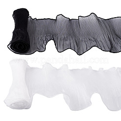 2Pcs 2 Color Nylon Pleated Lace Trim&nbsp;OCOR-TA0002-75