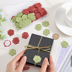 50Pcs 2 Styles Adhesive Wax Seal Stickers&nbsp;DIY-CP0010-26A