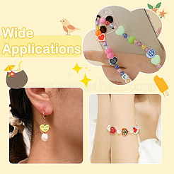 16Pcs 8 Colors Handmade Porcelain Beads&nbsp;PORC-CJ0001-43