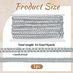 Polyester Braided Lace Trim&nbsp;OCOR-WH0007-142A