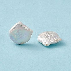 バロック天然ケシパールビーズ  猫の頭  貝殻色  21.5~24.5x23~24.5x6.5~7mm  穴：0.8mm&nbsp;PEAR-N020-L32