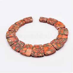 Towanite and Imperial Jasper Graduated Beads Strands&nbsp;G-P296-B04