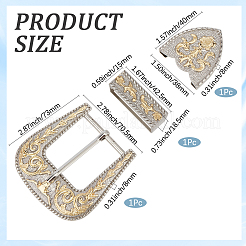 Belt Zinc Alloy Buckle Sets&nbsp;FIND-GF0009-34
