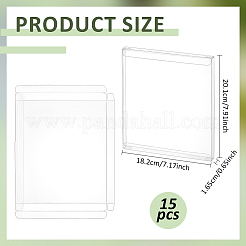 ペット用プラスチックボックス  艶消し  正方形  透明  20.1x18.2x1.65cm&nbsp;CON-WH0125-06C