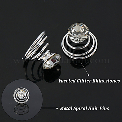 60Pcs Spiral Hair Pin Coil Iron Hair Accessories&nbsp;OHAR-SP0001-11