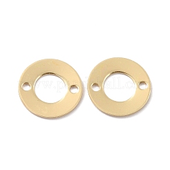 環境に優しい真鍮製リンクコネクター  カドミウムフリー＆鉛フリー  リング  18KGP本金メッキ  12x0.8mm  穴：1.5mm&nbsp;KK-C226-07G-RS