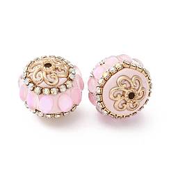 Handmade Resin Indonesia Round Beads&nbsp;IPDL-P005-20KCG-01