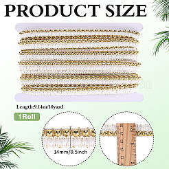 10 Yards Polyester with Plastic Beaded Trimming&nbsp;OCOR-PH0036-60A